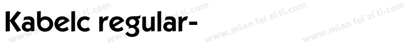 Kabelc regular字体转换